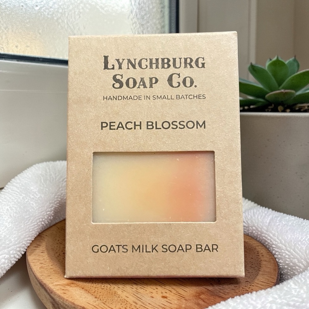 Peach Blossom Goats Milk Soap Bar - Peach Cream